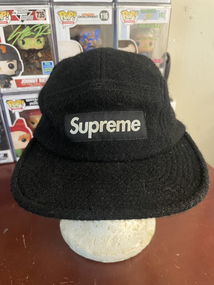 Supreme Harris Tweed 5 Panel Strapback Hat / Cap - Black | eBay
