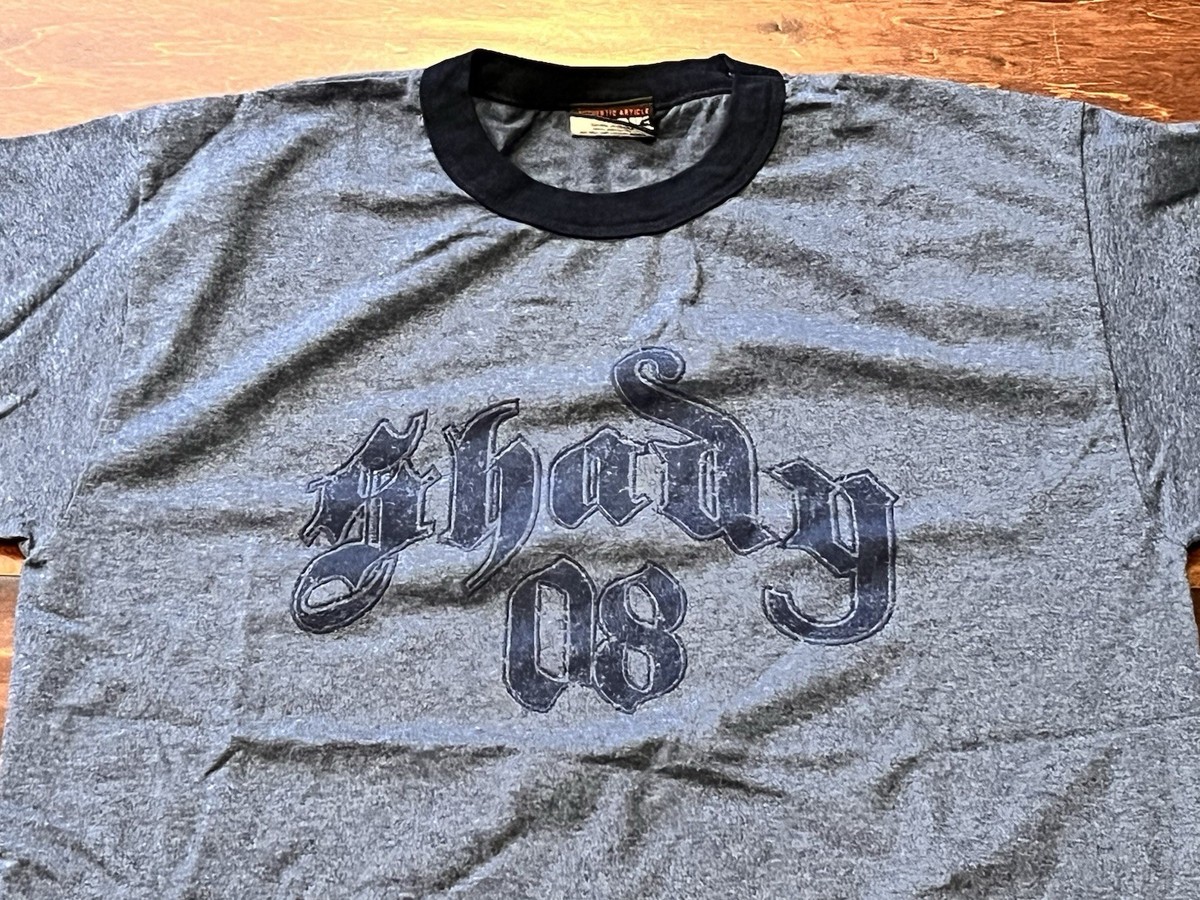 VTG Shady LTD 08 Eminem Records Blue Mens Large Y2K Logo Short