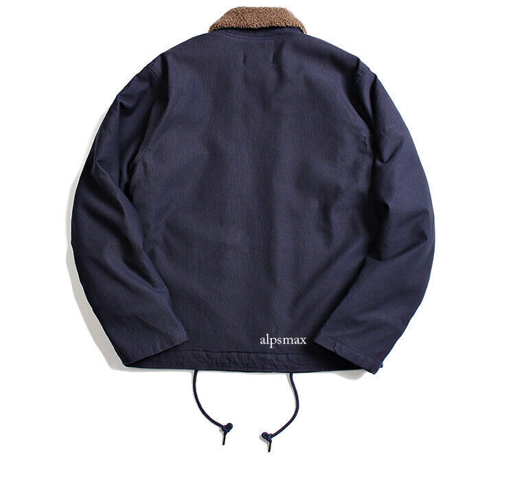 Vintage Navy N-1 Deck Jacket Men's Cotton Short Jacket Coats