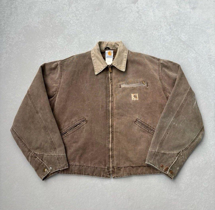 Carhartt Detroit Jacket J97 CHT L size Vintage Japan | eBay