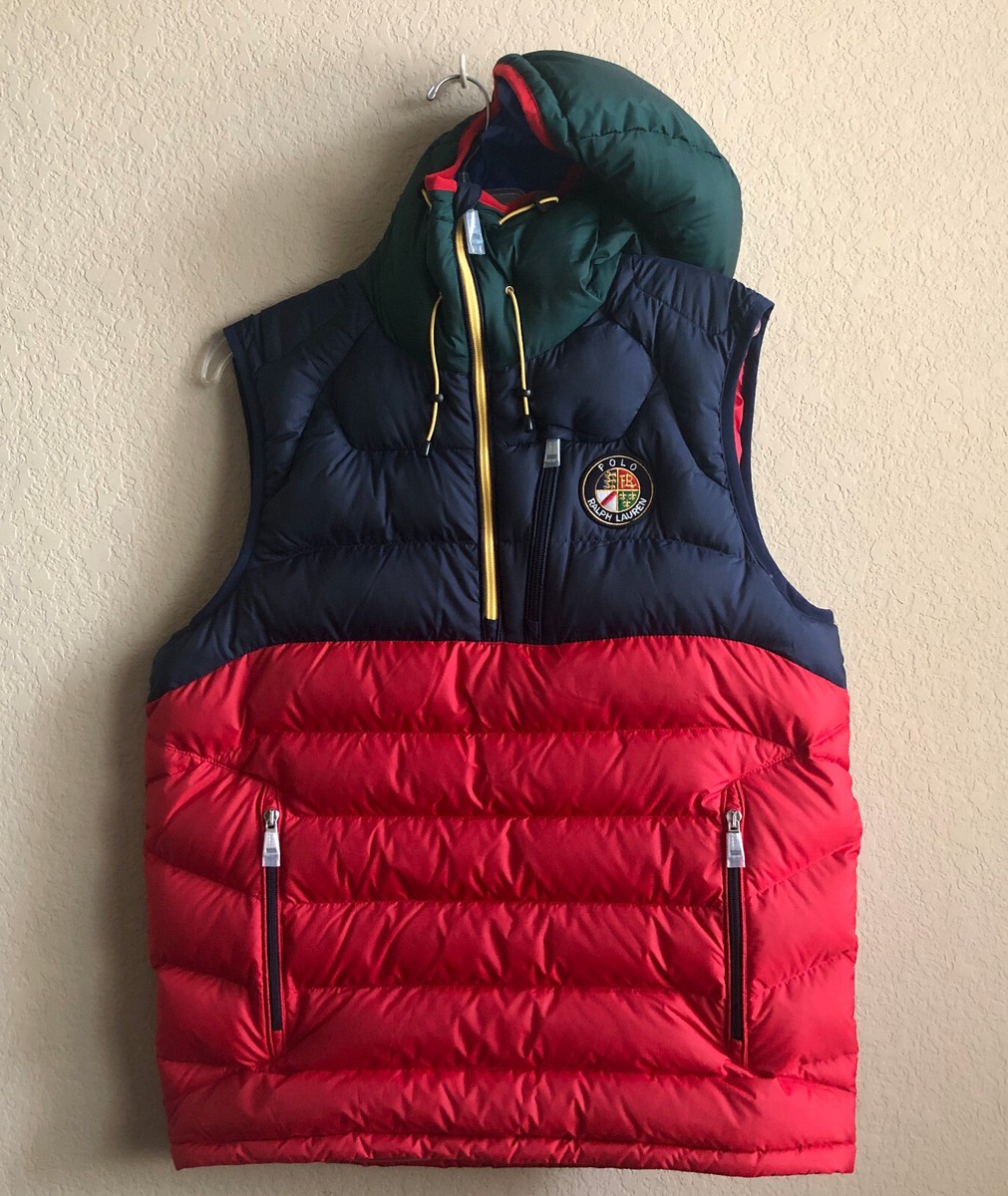 Polo Ralph Lauren Big Crest Cookie Patch Hooded Pullover Puffer
