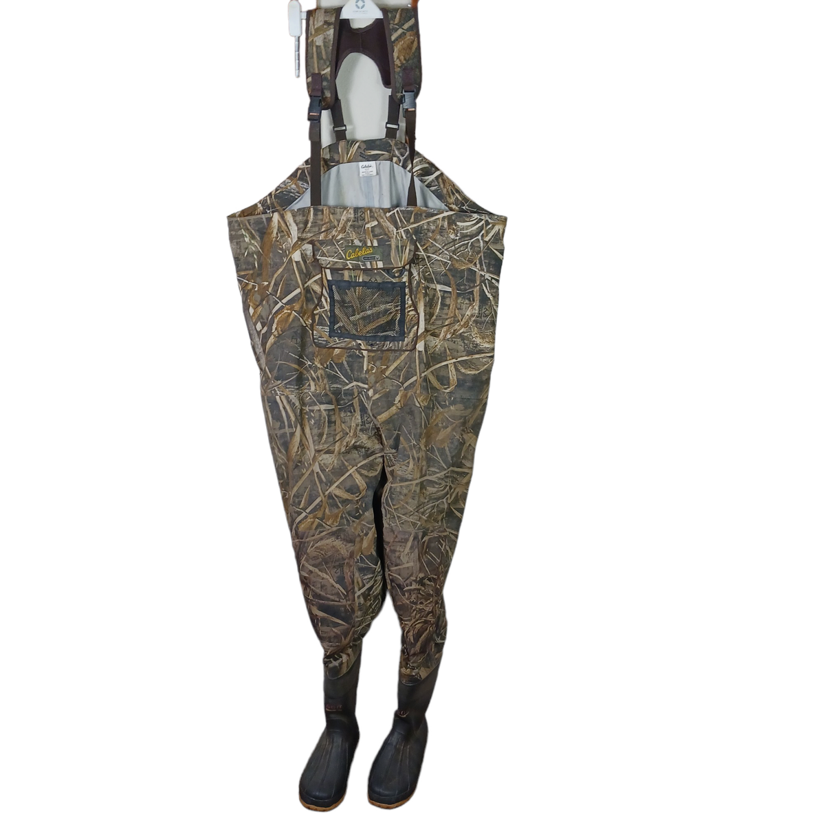 Cabelas Dry Plus Chest Waders Camo Size 13T Realtree Max-5 600