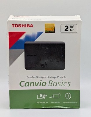 Toshiba Canvio Basics 2TB Portable Storage (HDTB520YK3AA) DTB520
