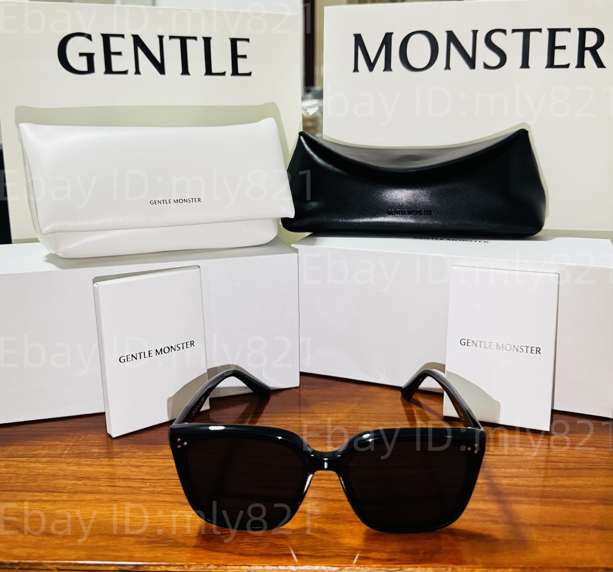 Gentlemonster Sunglasses palette 01 Black Frame Black Lenses | eBay