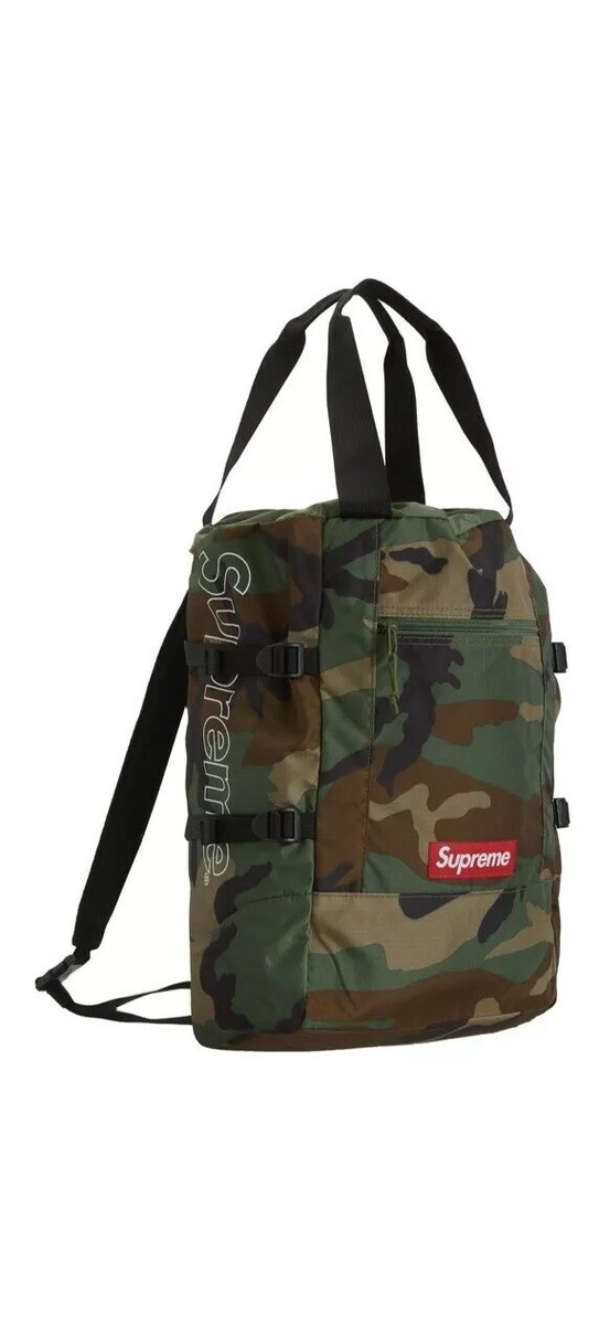 Supreme SS19 Tote Backpack Woodland Camo | eBay