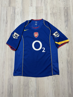 Thierry Henry #14 Vtg Nike Arsenal O2 2004-2005 Away Jersey