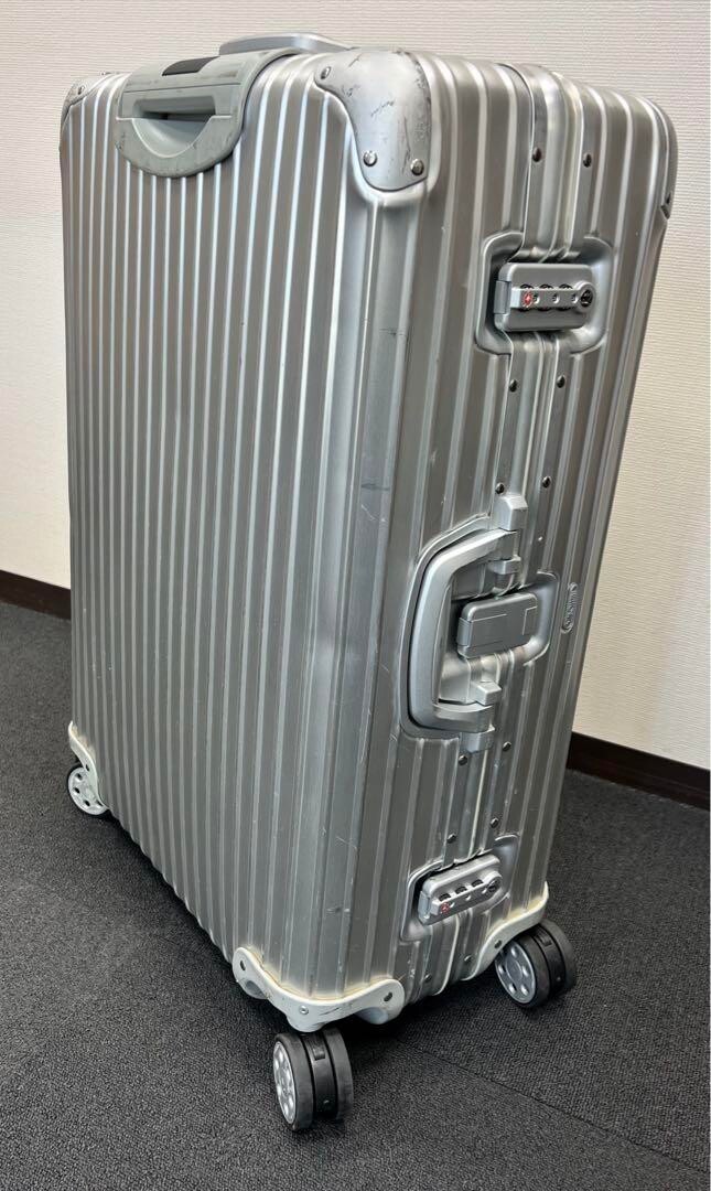 Rimowa Original Check in M 82L Silver 4-wheels Carry Case Suitcase