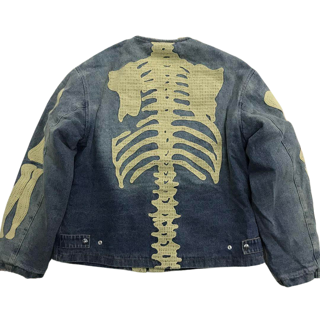 Kapital 14oz Denim Motocross Bone Jacket Men's Size 2 Indoor