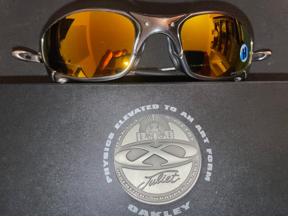 Oakley X METAL JULIET Polished Finish Glasses - Fire Polarized