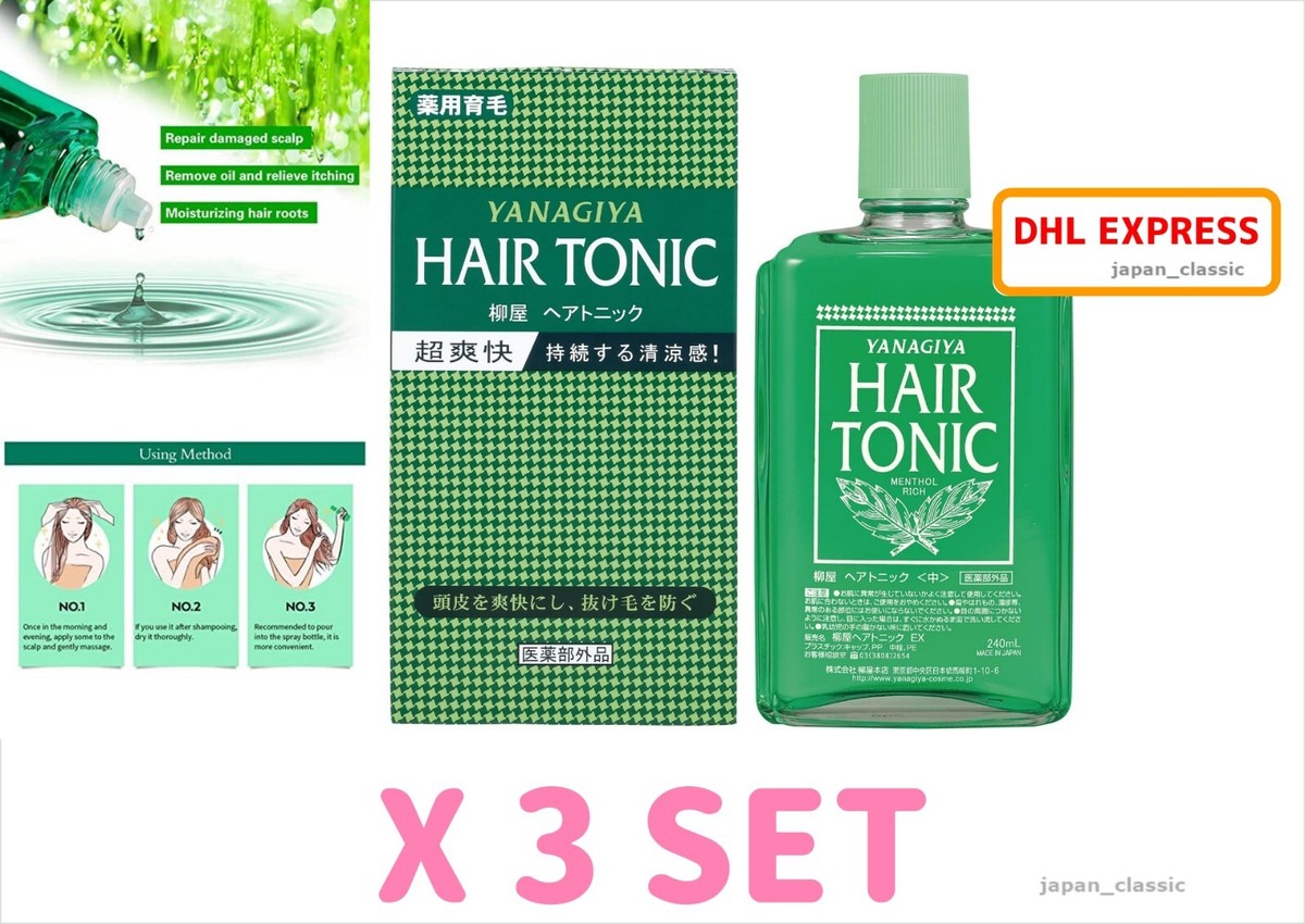 YANAGIYA HAIR TONIC JAPAN GENUINE 240ml X 3 SET | eBay
