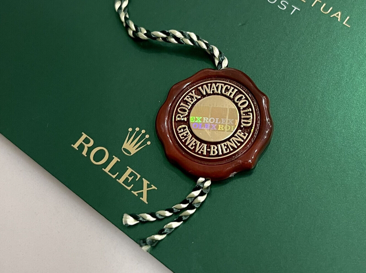Authentic Rolex Red Hang Tag Hologram Swiss FOR ALL ROLEX'S YEARS