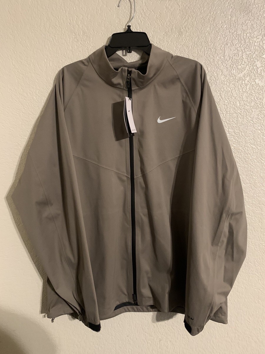 Nike Storm Golf Jacket FIT ADV FZ Waterproof Olive Grey DN1955-040
