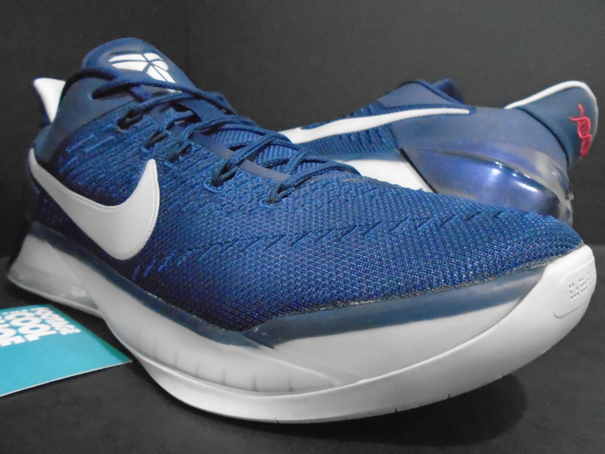 2017 NIKE ZOOM KOBE A.D. AD MIDNIGHT NAVY BLUE PURE PLATINUM WHITE