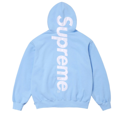 Supreme Satin Applique Hooded Sweatshirt Size Large FW24 | eBay