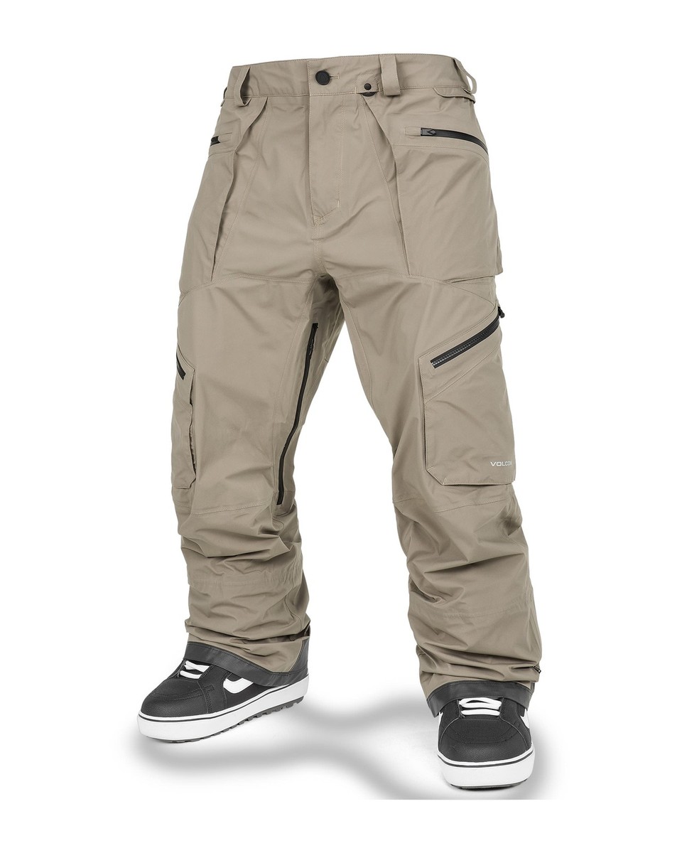 Volcom Guch Stretch Gore Men's Snow Pants, Chestnut Brown, Small