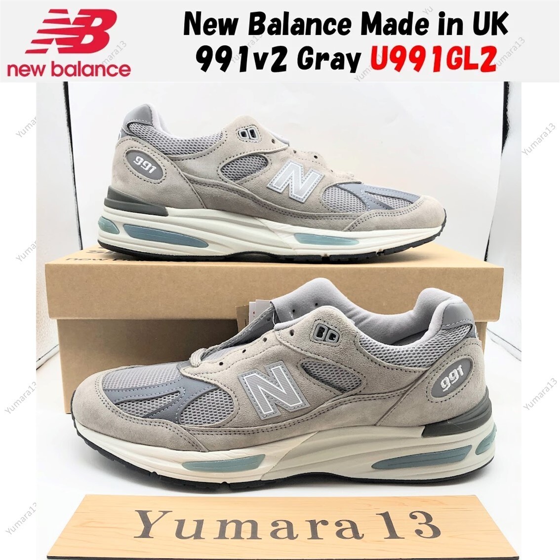 New Balance Made in UK 991v2 Gray U991GL2 Men's Size | eBay