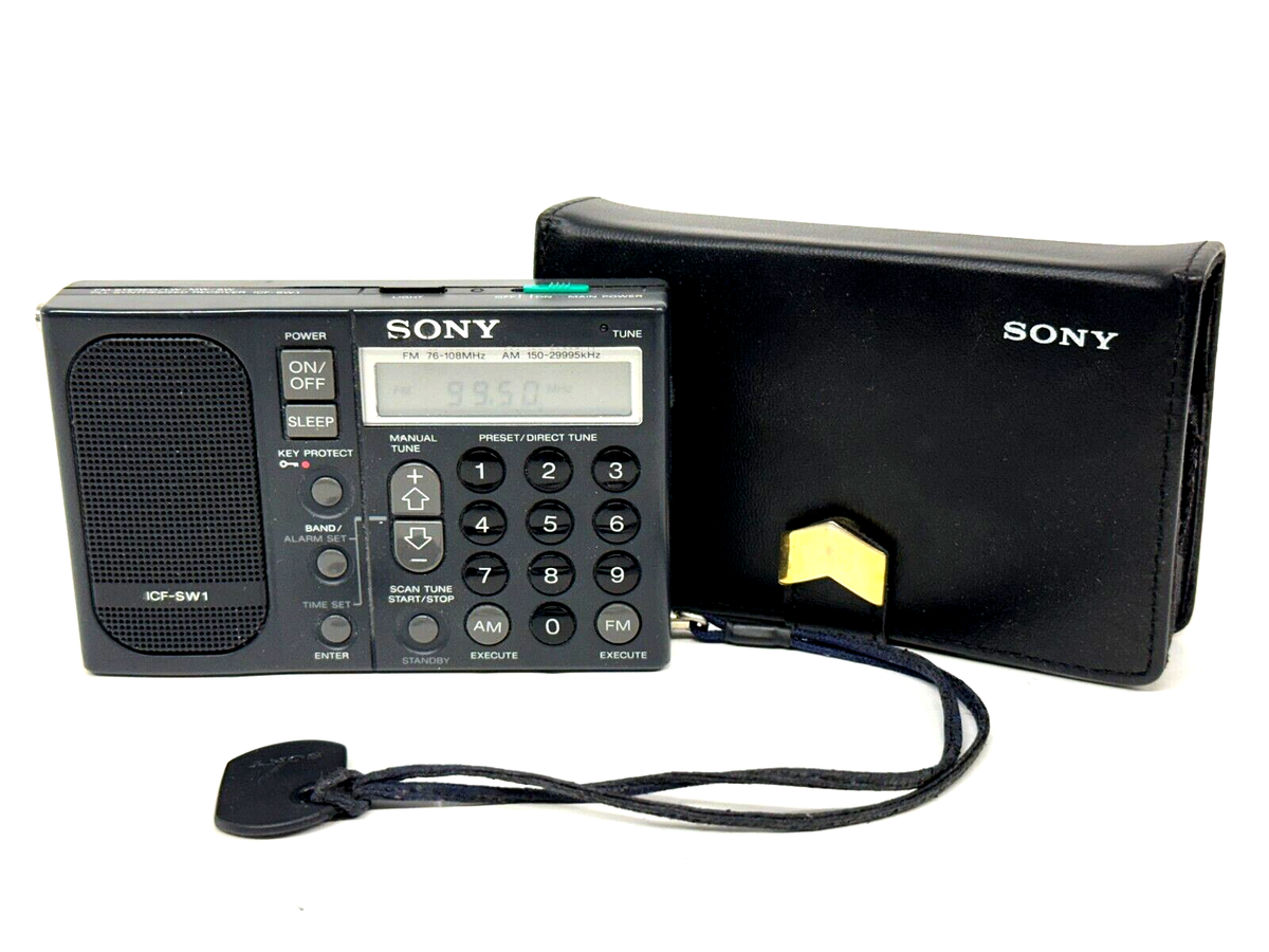 ジャンク SONY ICF-SW1S FMステレオ PLLシンセサイザーレシーバー