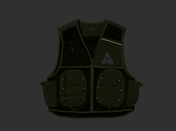 Palace Skateboards Hydro Vest Lime Size Medium Gorpcore Hiking