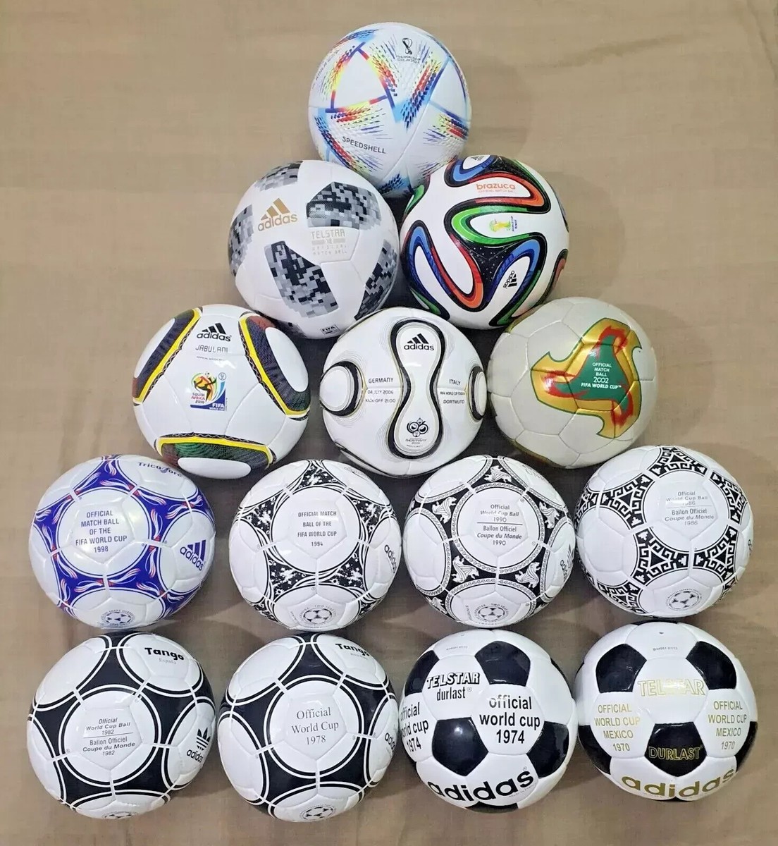 Adidas FIFA 2022 World Cup Historical 14 pc Mini Soccer Ball