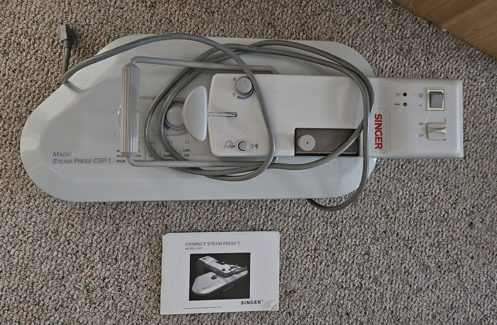 Singer Compact Steam Press- Model CSP1 For Crafting Art Ironing Or