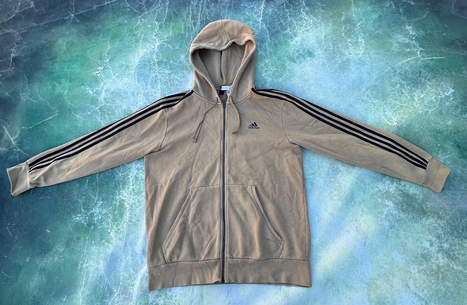 Vintage Adidas Men's Brown Full Zip Hoodie Size L. | eBay