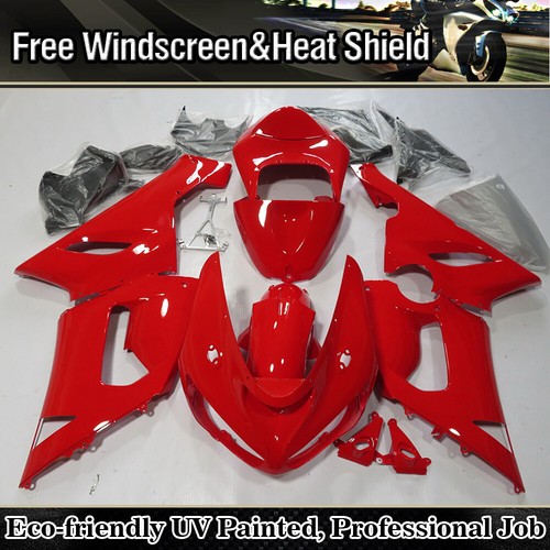 Red Fairing Kit For KAWASAKI NINJA ZX-6R 2005 2006 ZX636 ABS