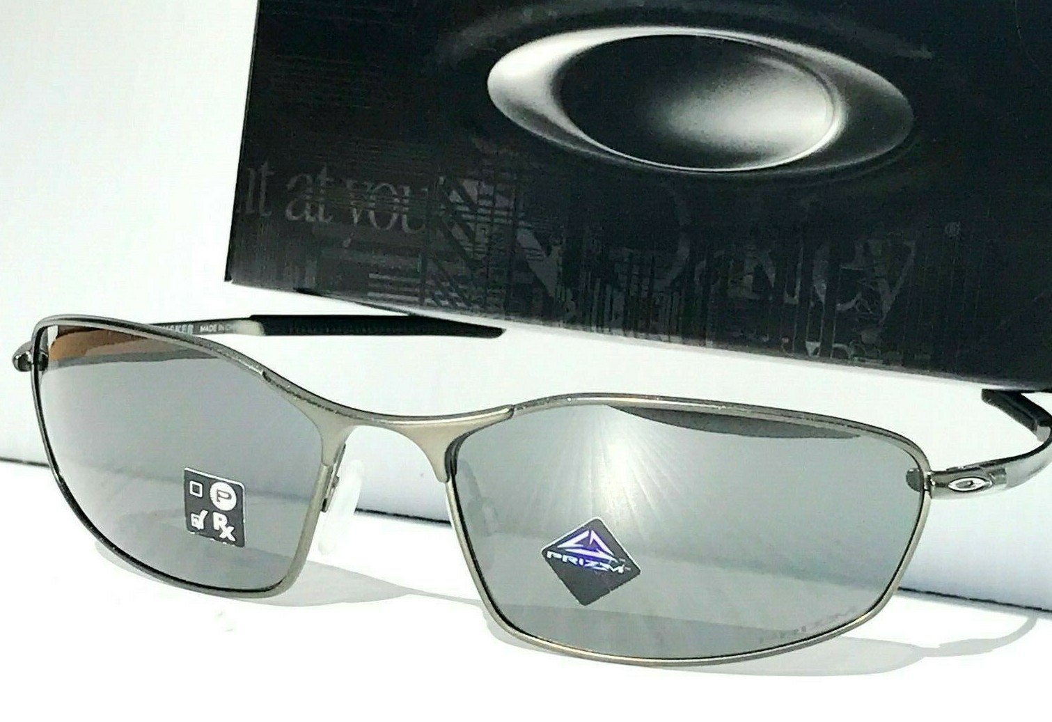 NEW* Oakley WHISKER Carbon Metal Alloy 60mm PRIZM Black Iridium