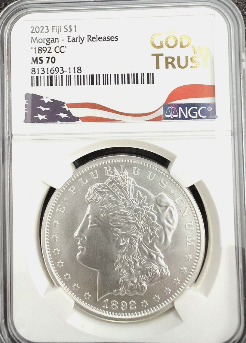 2023 FIJI 1892 CC Morgan Dollar NGC MS70 (Early Releases) Special