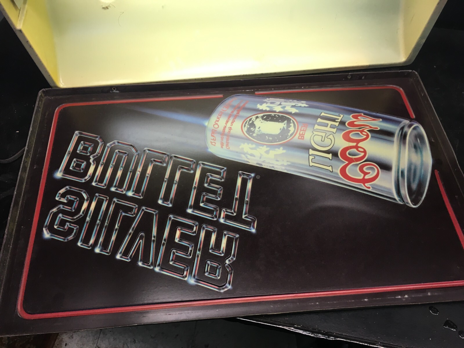 Neon Bar Man | Vintage 1985 Coors Light Silver Bullet Lighted Sign