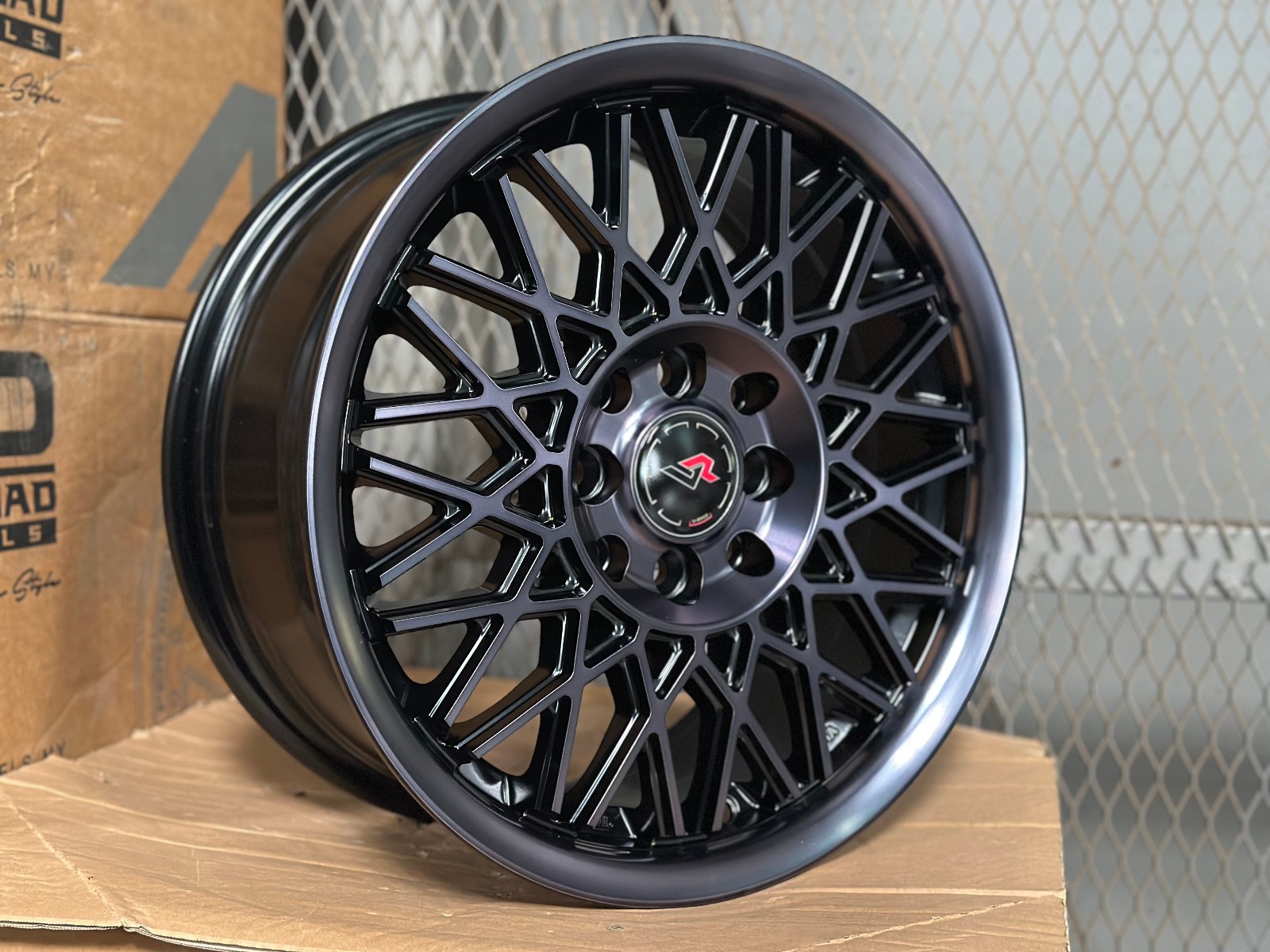 New 15x6.5 ET38 AD WHEEL 3375 Black (4 Wheel) 4x114.3 fit HONDA