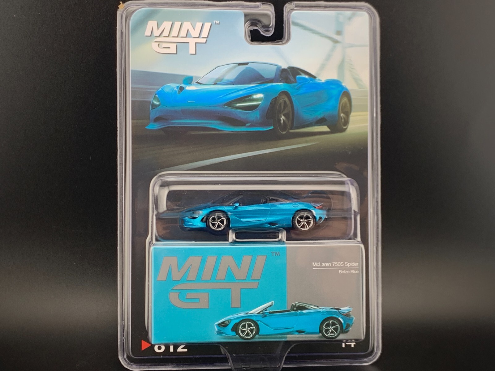 Mini GT McLaren 750S Spider Belize Blue MGT00812 1/64 | eBay