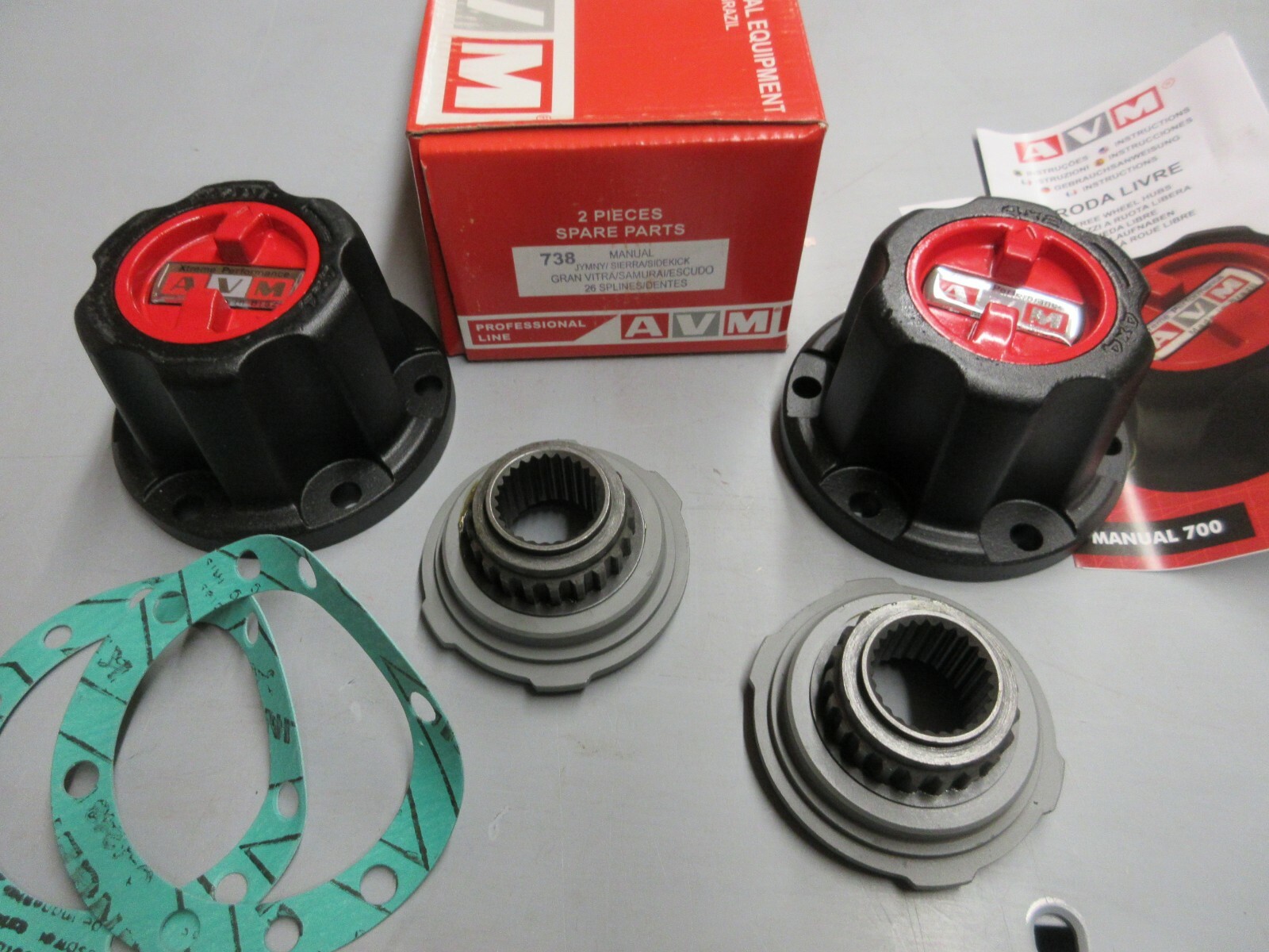 AVM 738 locking hubs Suzuki Samurai sierra Sidekick Chevy Tracker