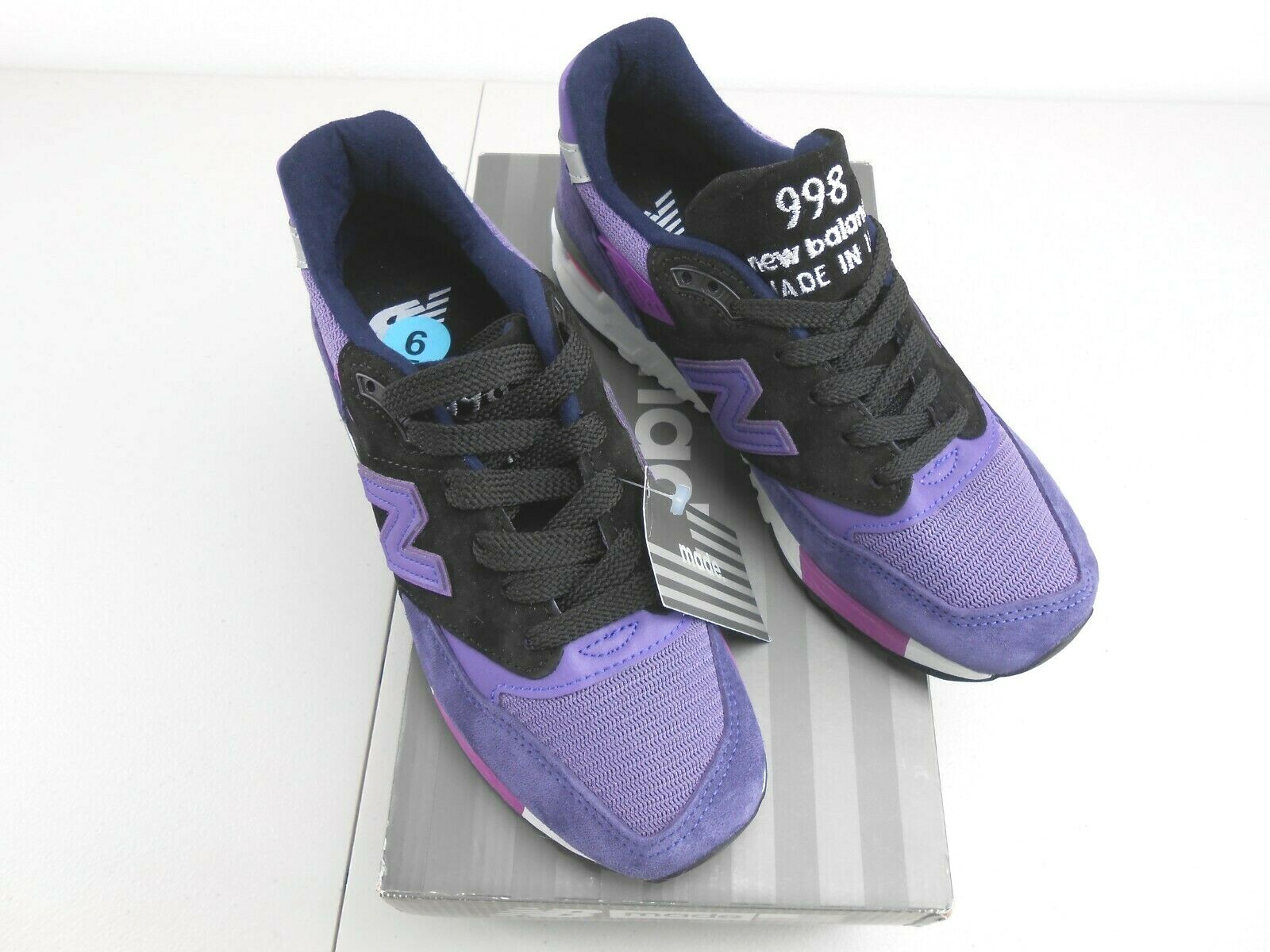 New Balance 998 Abzorb Made In USA Men's Size 6 Purple/Gray/Black
