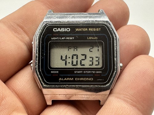⭐️ Vintage 1980's CASIO A155W Module 593 A-155W DIGITAL WATCH