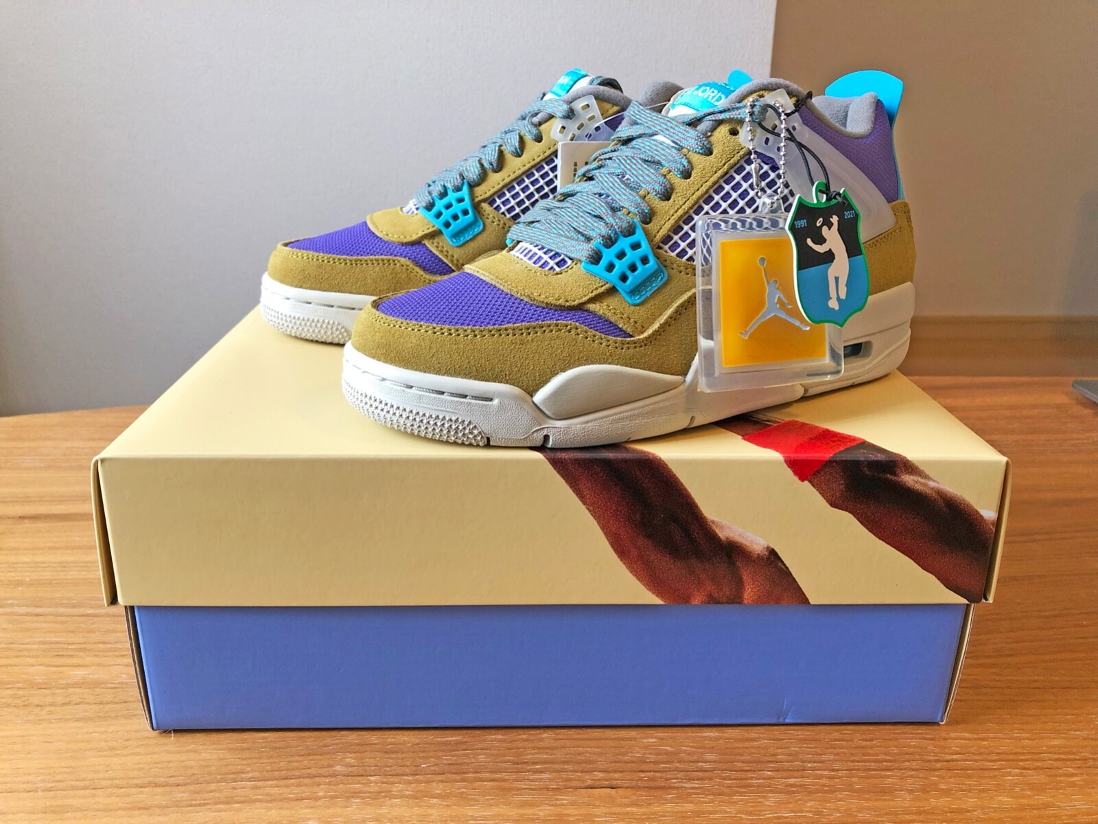 Union × Nike Air Jordan 4 SP Desert Moss DJ5718-300 Men's US4 30th