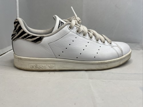 Adidas Size 8 Stan Smith Zebra Print Sneaker White Black B26590