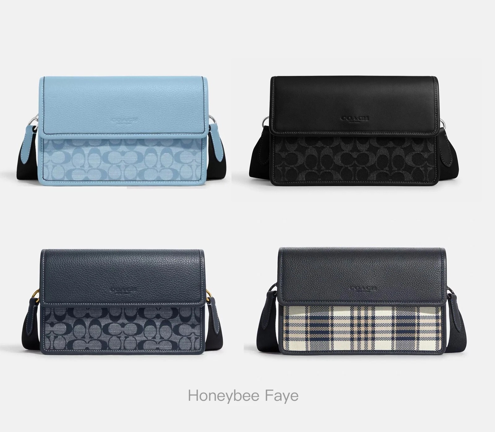 NWT Coach Men's Turner Flap Crossbody In Signature denim CH828