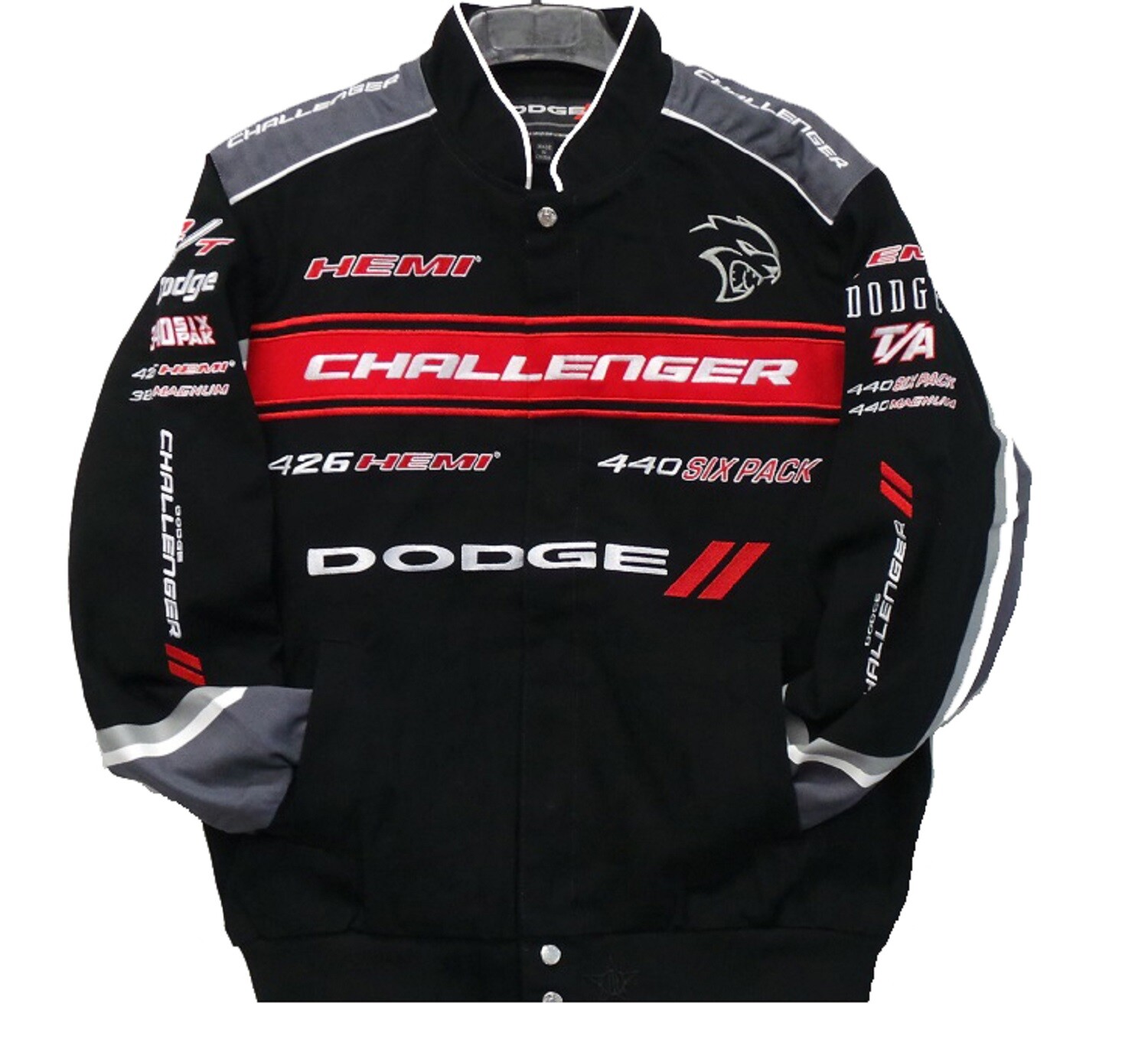 Authentic Dodge Challenger Racing Embroidered Cotton Jacket JH