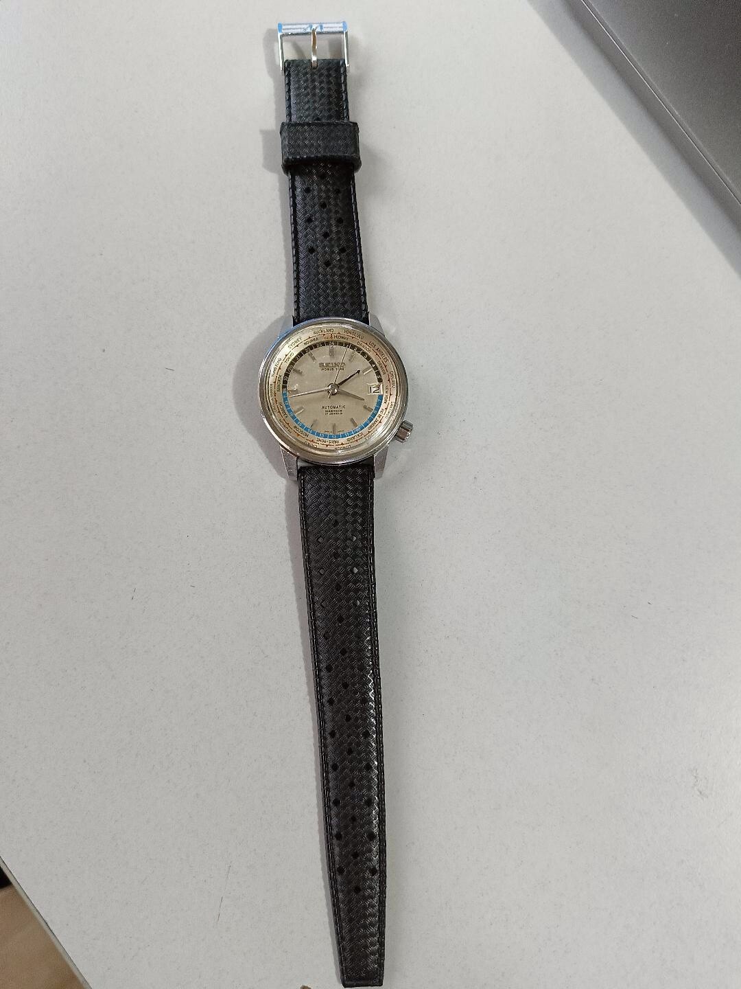 SEIKO WORLD TIME OLYMPIC TORCH 6217-7000 BIRTH YEAR SEPT 1964 ALL