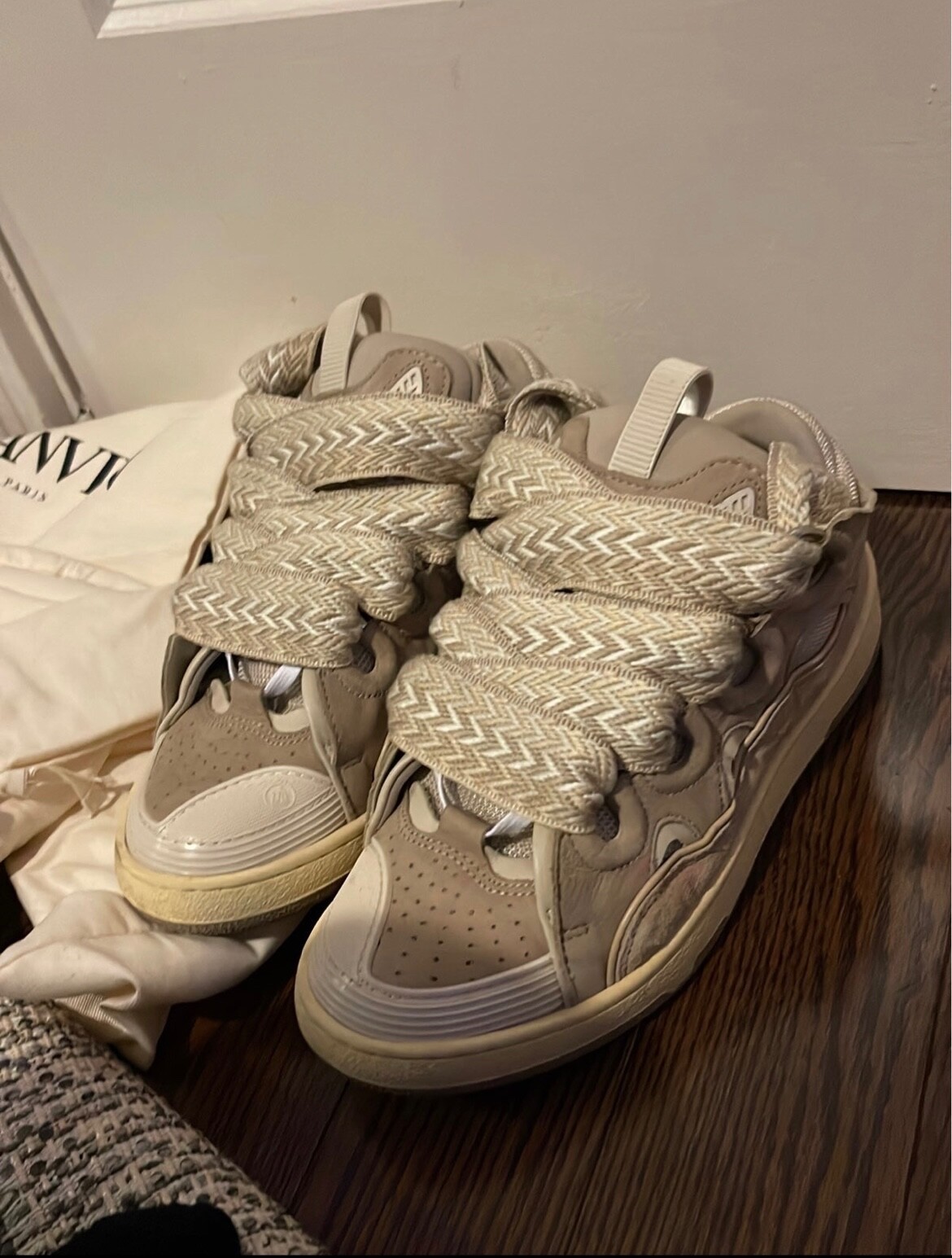 Lanvin Curb Sneaker 'Beige” | eBay
