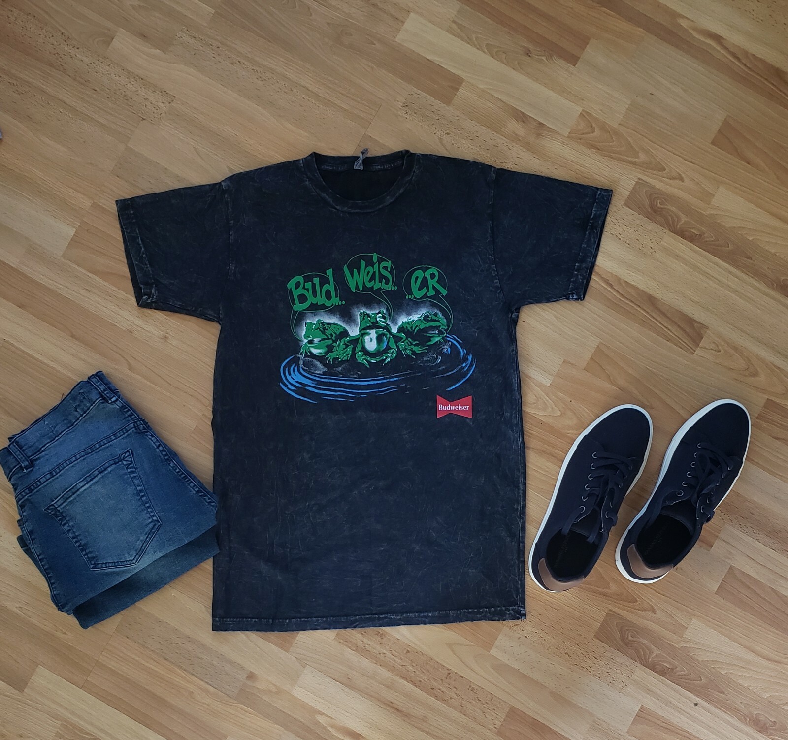 Budweiser frogs your pad or mine shirt vintage officially licensed