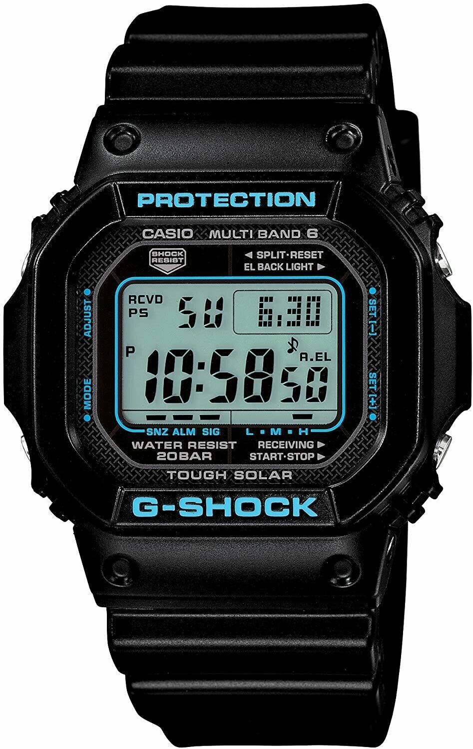 CASIO G-SHOCK BLACK x BLUE GW-M5610BA-1JF Multiband 6 Men's Watch