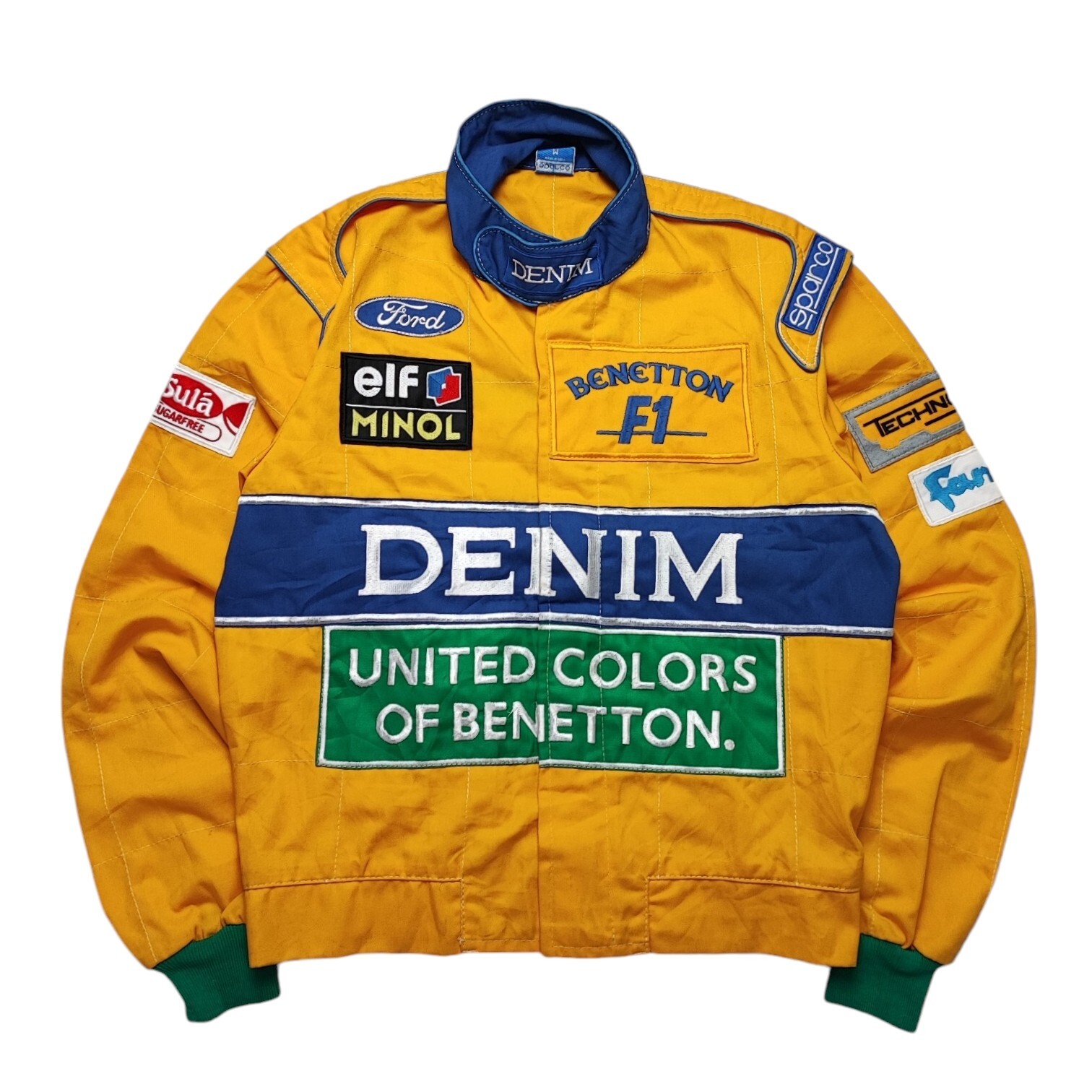 Vintage 90s Sparco x Benetton Formula1 x Ford Racing Team Jacket