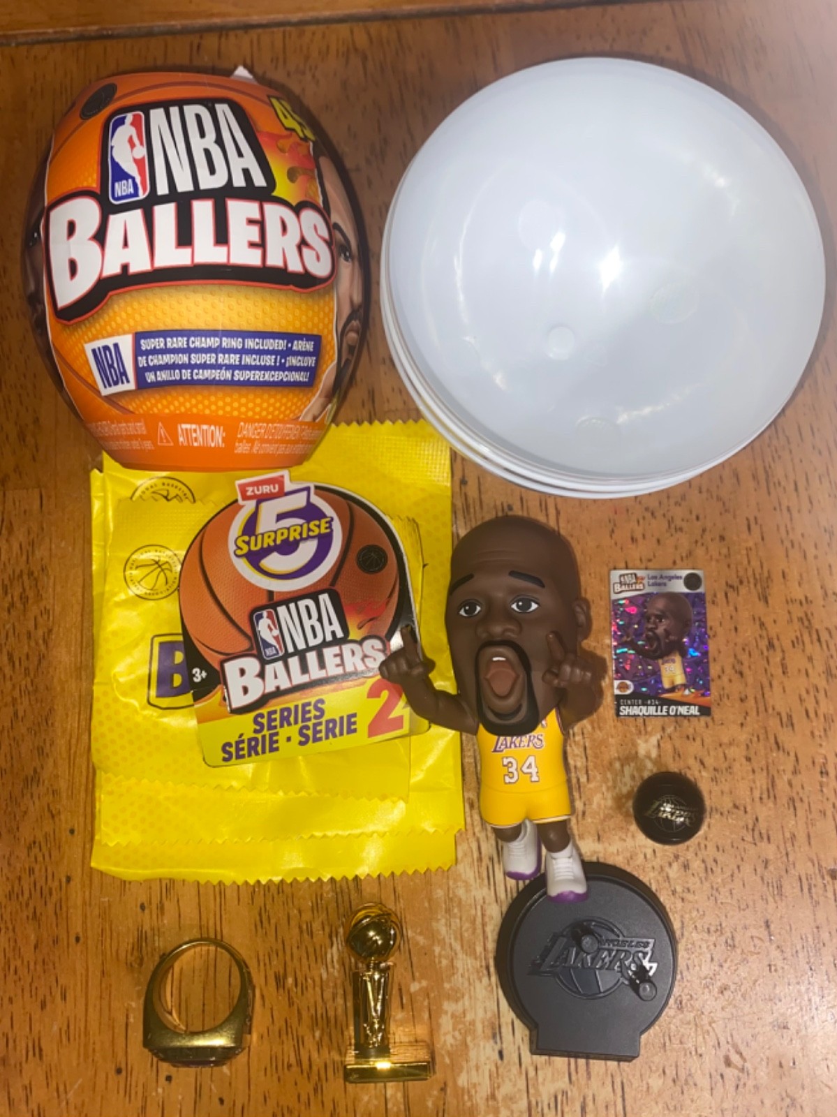 Zuru NBA Ballers Series 2 SHAQUILLE O'NEAL Super Rare - 34 LAKERS