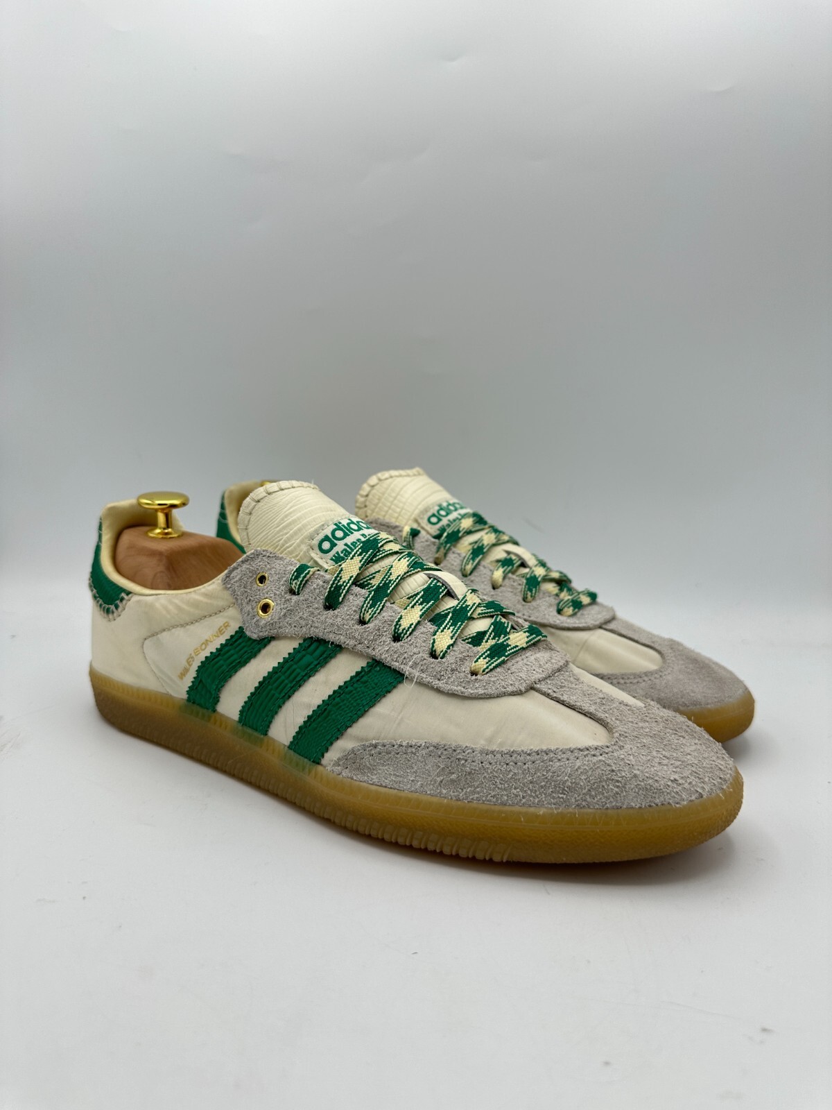 Size 9.5 - Wales Bonner x adidas Samba Green White Cream | eBay
