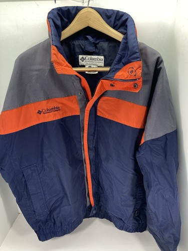 Columbia Bugaboo Jacket Men Size XL Full Zip Blue Gray Orange