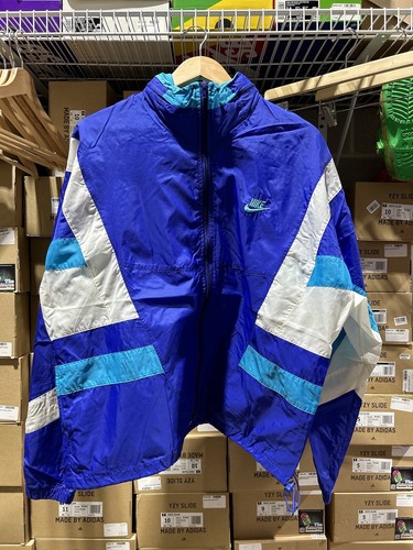 Women's Vintage Original Nike Purple , White & Teal Zip Up Jacket