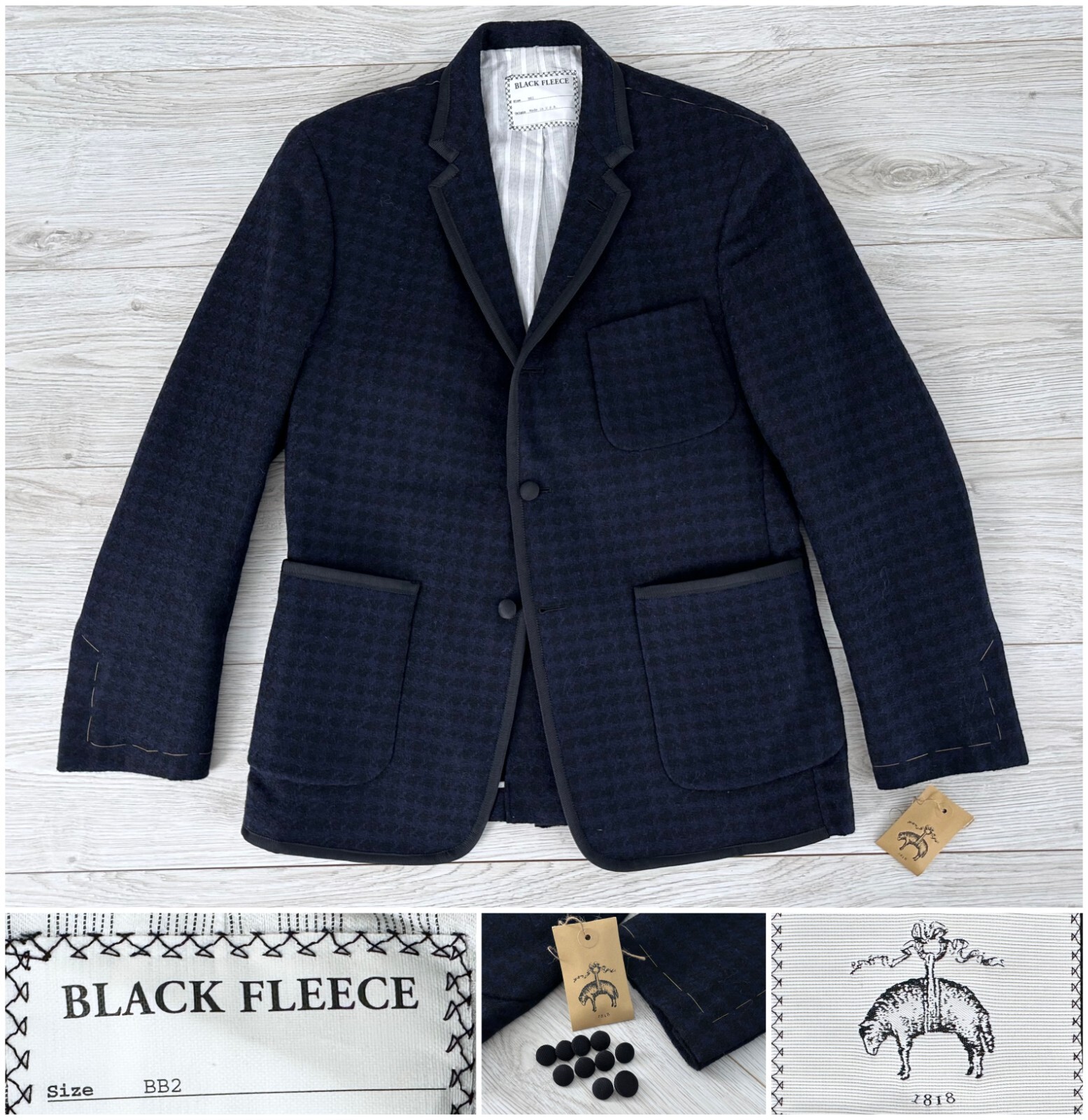 NWT Brooks Brothers Black Fleece x Thom Browne Dinner Jacket, BB2