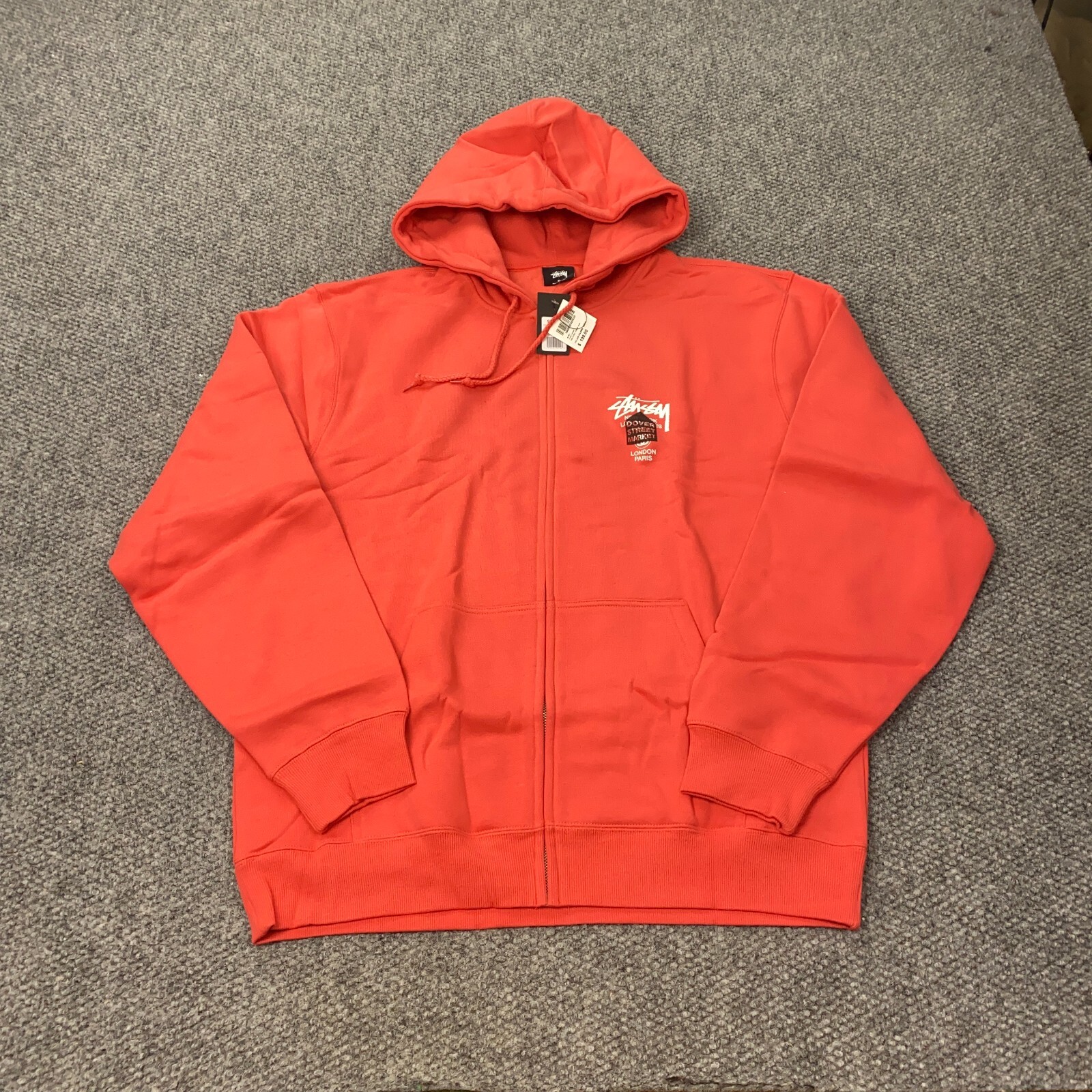 Stussy X Dover Street Market DSM World Tour Zip Hoodie Mens XL