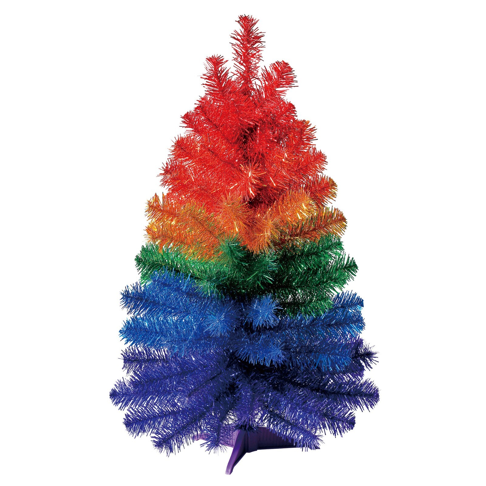 Holiday Time Non-Lit Tinsel Artificial Christmas Tree, 24